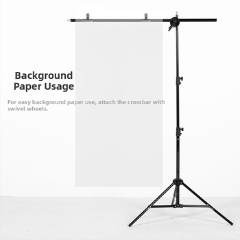 Zhijie adaptér držiaka foto lampy s univerzálnym kolieskom, nakláňacia otočná platňa a krížovým ramenom (310 g)