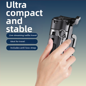 Baston selfie telescopic cu telecomandă Bluetooth, iluminare LED încorporată, compatibil IBIS, construcție din ABS + aliaj de aluminiu