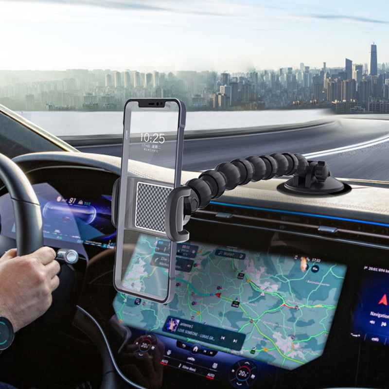 Suport pentru telefon în mașină – corp din plastic, personalizare acceptată, stil general (Tip: suport pentru mașină; Material: Plastic; Personalizare: Acceptată)