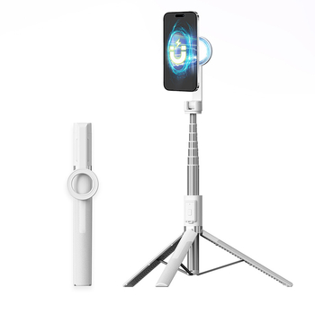 Magnetni MagSafe selfie štap za mobitele, Bluetooth daljinski upravljač, aluminijska legura, stativ za live streaming