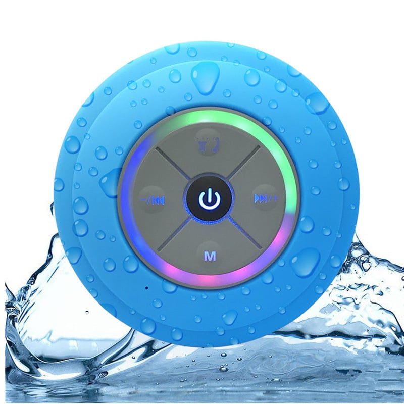 Bluetooth zvučnik sa usisnom čašom, IPX5 vodootporan, 3W izlaz, domet 10 m, ugrađena baterija 300-500 mAh (Bluetooth 5.0, IPX5, 3W, 10 m, 300-500 mAh)