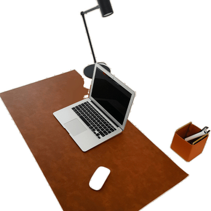 Μεγάλη δερμάτινη επιφάνεια γραφείου, γυαλισμένο φινίρισμα, μονόχρωμη, επιφάνεια παιχνιδιών