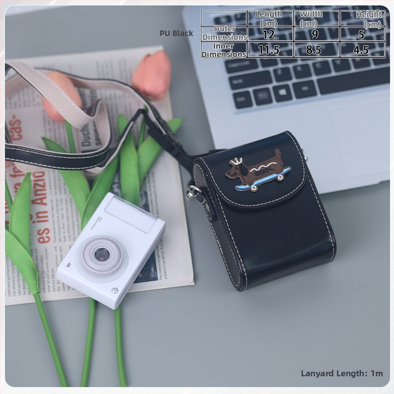 Taška cez rameno na digitálny fotoaparát, Oxford materiál, kompatibilná s Canon G7X II/III a Sony, unisex, jar 2025, domáce uloženie