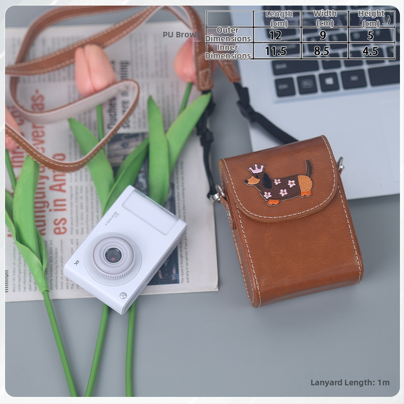 Taška cez rameno na digitálny fotoaparát, Oxford materiál, kompatibilná s Canon G7X II/III a Sony, unisex, jar 2025, domáce uloženie