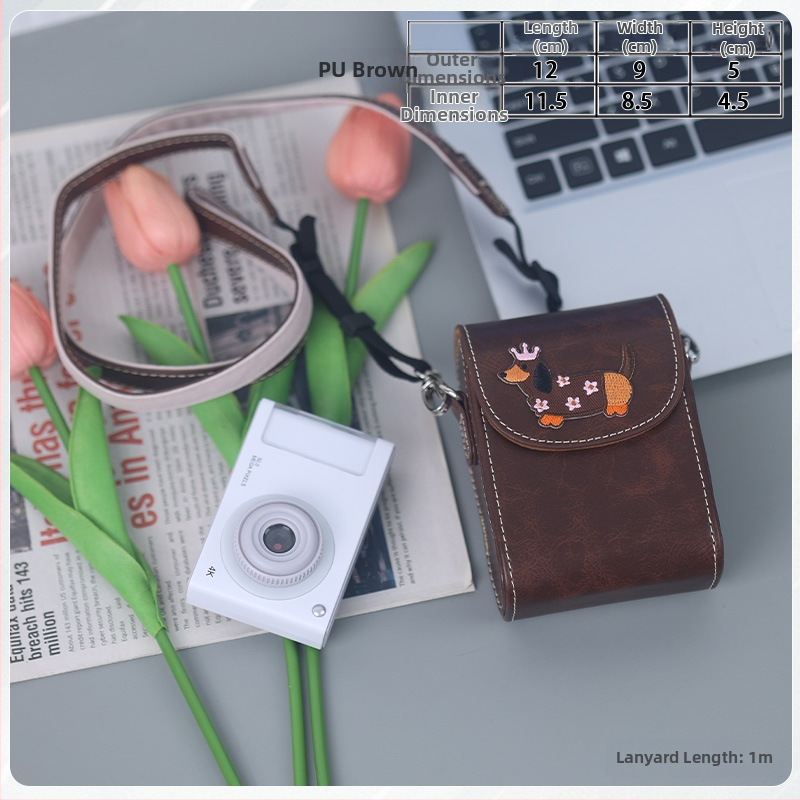 Taška cez rameno na digitálny fotoaparát, Oxford materiál, kompatibilná s Canon G7X II/III a Sony, unisex, jar 2025, domáce uloženie