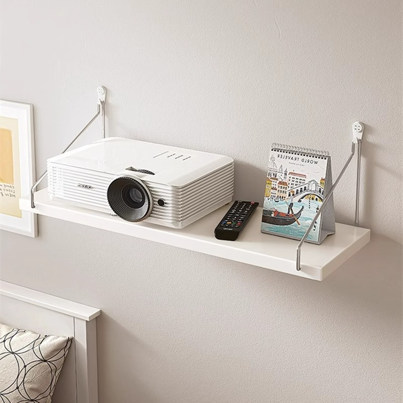 Проекторна стенна скоба – без пробиване, стенен стелаж за нощно шкафче и хол, регулируема височина на монтаж