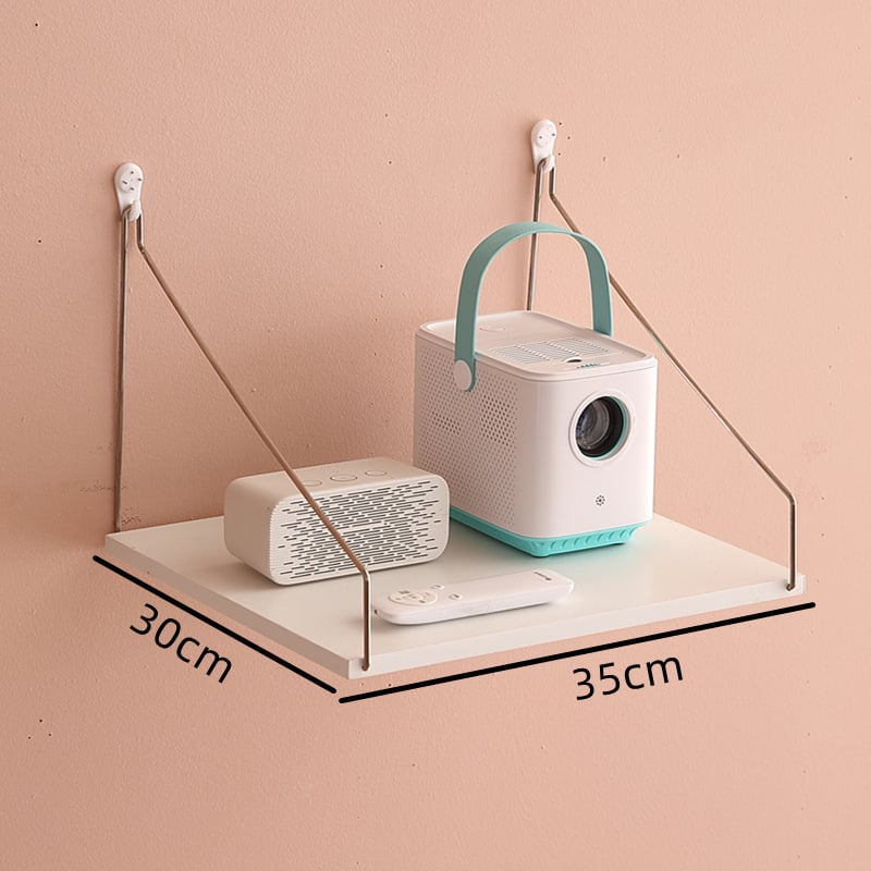 Проекторна стенна скоба – без пробиване, стенен стелаж за нощно шкафче и хол, регулируема височина на монтаж