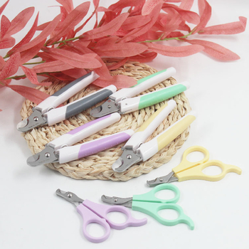 TAA márkájú kisállat körömvágó olló — rozsdamentes acél penge, műanyag nyél, 12 darabos csomag, kutyáknak