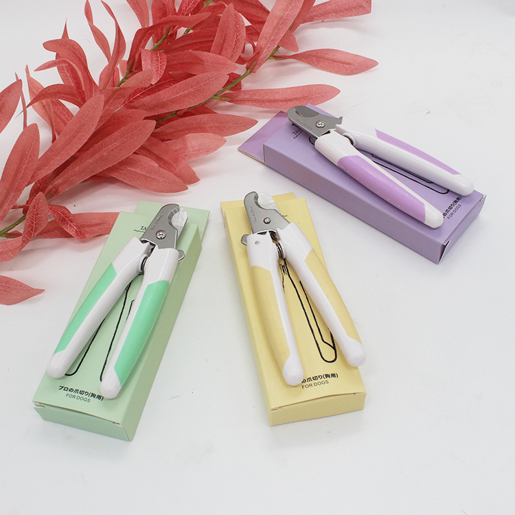 TAA márkájú kisállat körömvágó olló — rozsdamentes acél penge, műanyag nyél, 12 darabos csomag, kutyáknak