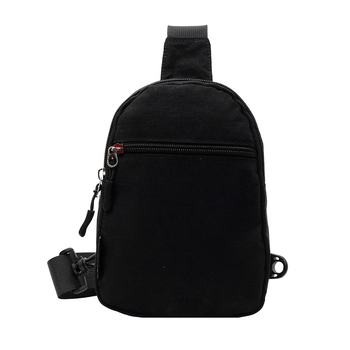 Ženska crossbody torbica u stilu uličnog trenda, platneno tijelo, poliester podstava, zatvaranje zipom, proljeće 2025 izdanje