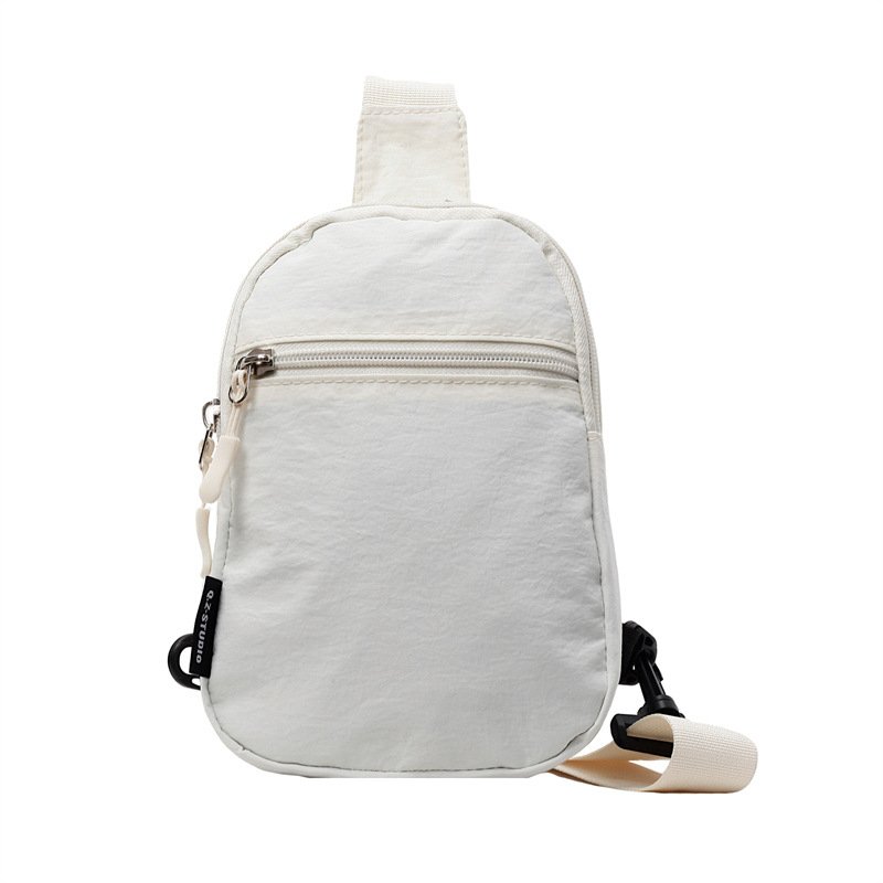 Ženska crossbody torbica u stilu uličnog trenda, platneno tijelo, poliester podstava, zatvaranje zipom, proljeće 2025 izdanje