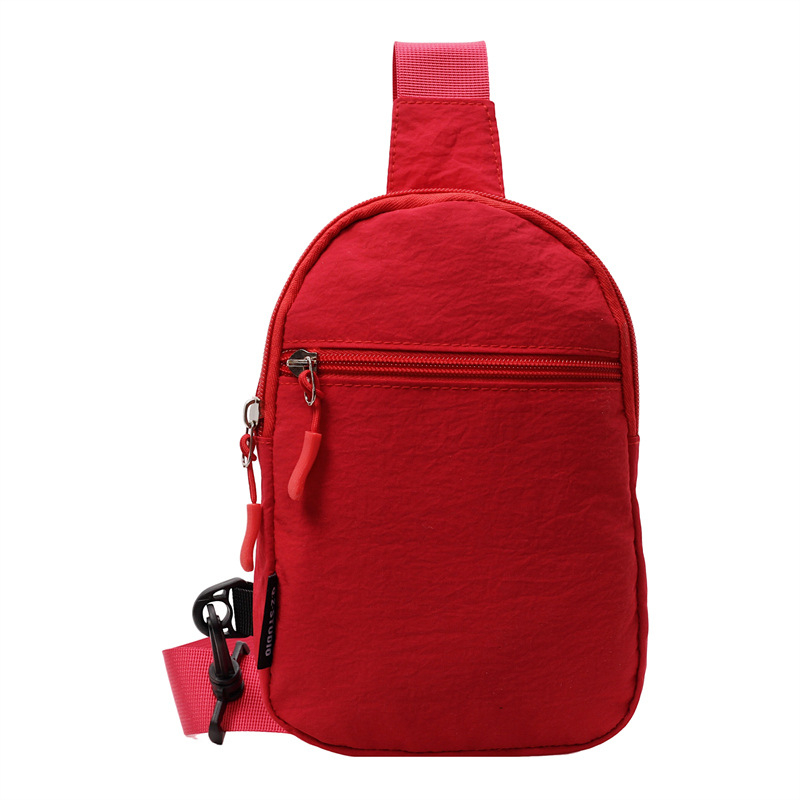 Ženska crossbody torbica u stilu uličnog trenda, platneno tijelo, poliester podstava, zatvaranje zipom, proljeće 2025 izdanje