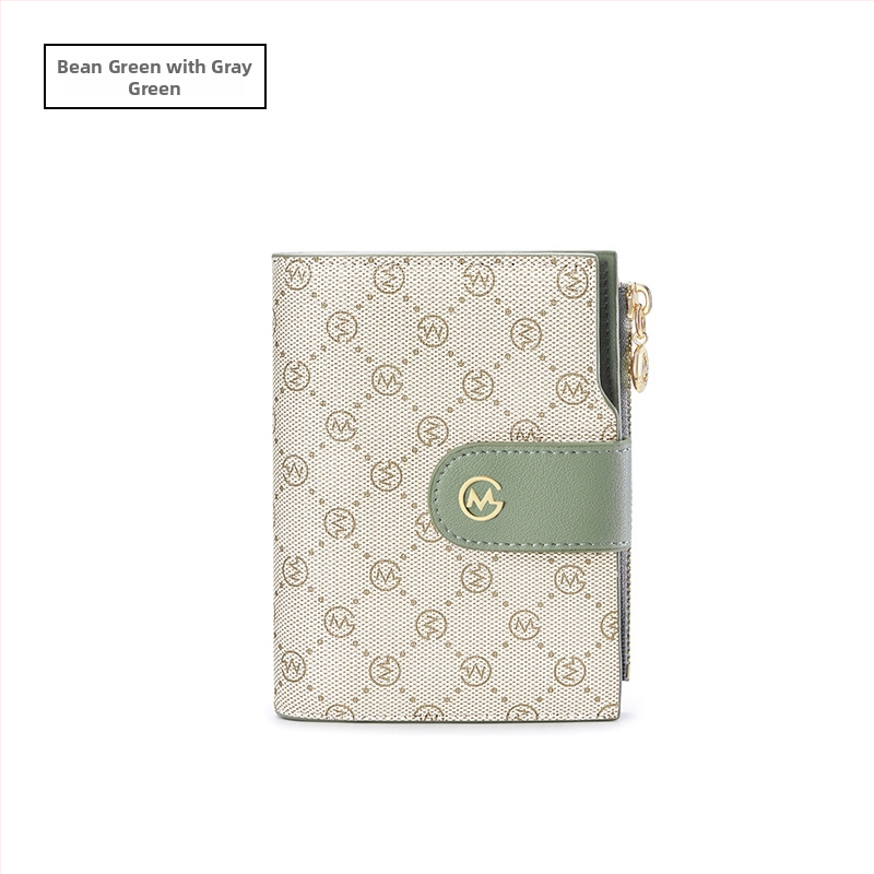 GOLF дамски портфейл за карти с монетник, PVC, урбан минималистичен стил, принт с букви, голям капацитет, пролет 2024