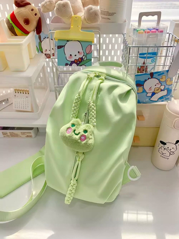 Dopamine ženska crossbody torba, ljeto, japanski stil, svježa i ležerna, najlon canvas torba, Mori stil, slatka djevojka