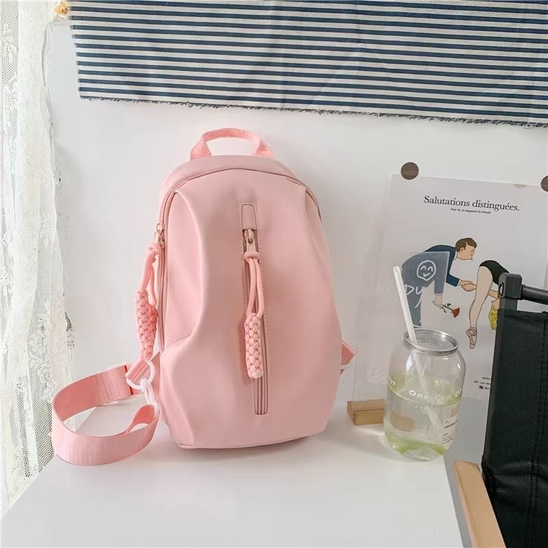 Dopamine ženska crossbody torba, ljeto, japanski stil, svježa i ležerna, najlon canvas torba, Mori stil, slatka djevojka