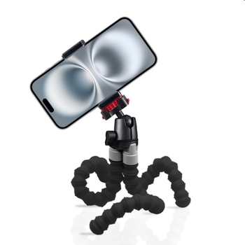 Tripod octopus pentru cameră și telefon - suport mini portabil din aliaj de aluminiu pentru streaming live, sarcină 0-3 kg, greutate 0,372 kg