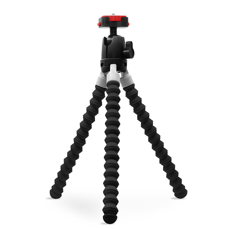 Tripod octopus pentru cameră și telefon - suport mini portabil din aliaj de aluminiu pentru streaming live, sarcină 0-3 kg, greutate 0,372 kg