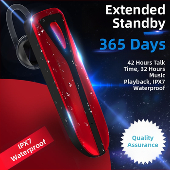 Căști Bluetooth fără fir cu sunet stereo, rază până la 10 m, autonomie peste 8 ore, design in-ear, carcasă PC+ABS, rezistente la apă