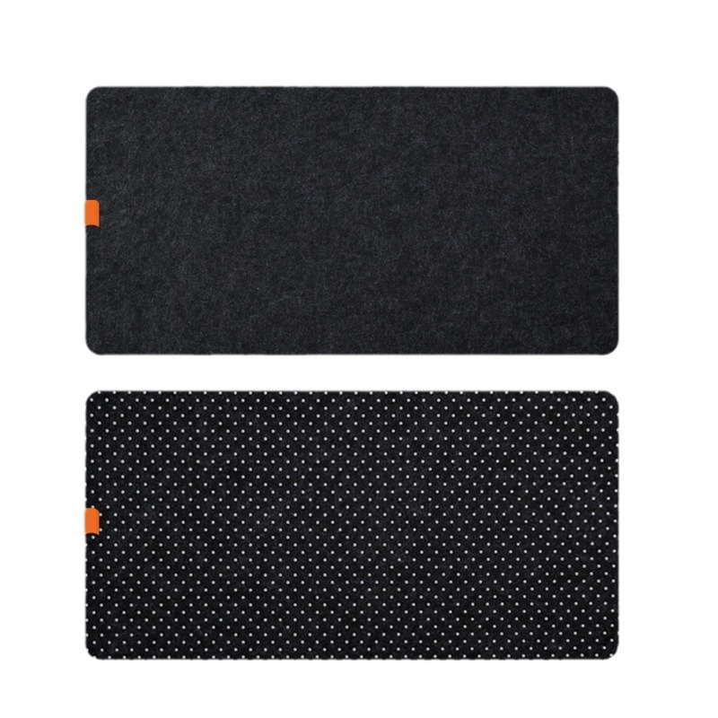 Podložnica za miš od filca s kožnom oznakom, ekstra velika, protuklizna desk podloga za gaming i rad, teksturirana, personalizirana