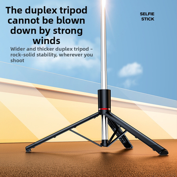 Bluetooth gimbal selfie tyč so statívom – 3 v 1 držiak na telefón, vstavané svetlo, diaľkové ovládanie, univerzálna kompatibilita