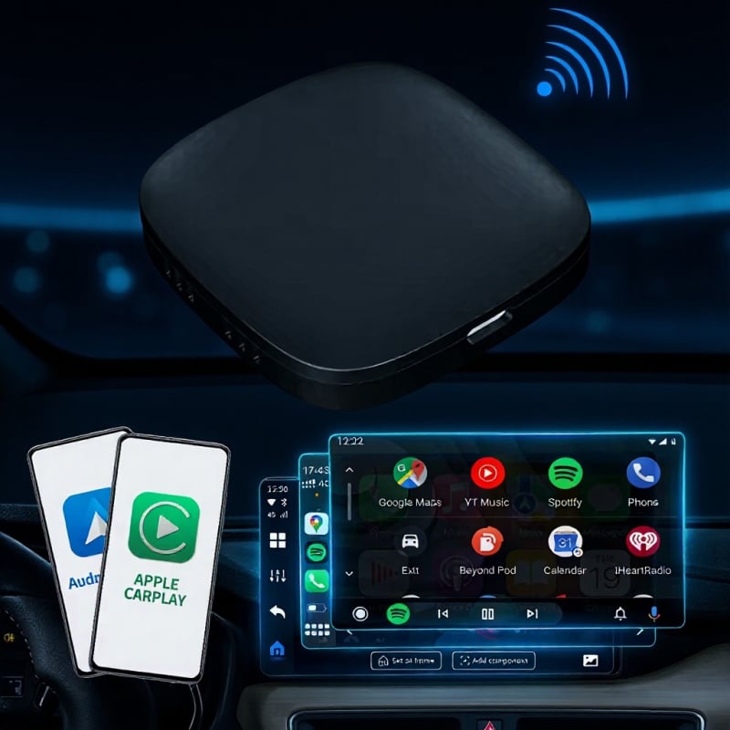 Bežični CarPlay kutija za automobil s Androidom 10, dvostruko jezgreni procesor, 2GB RAM, 32GB ROM, USB sučelje, model A133