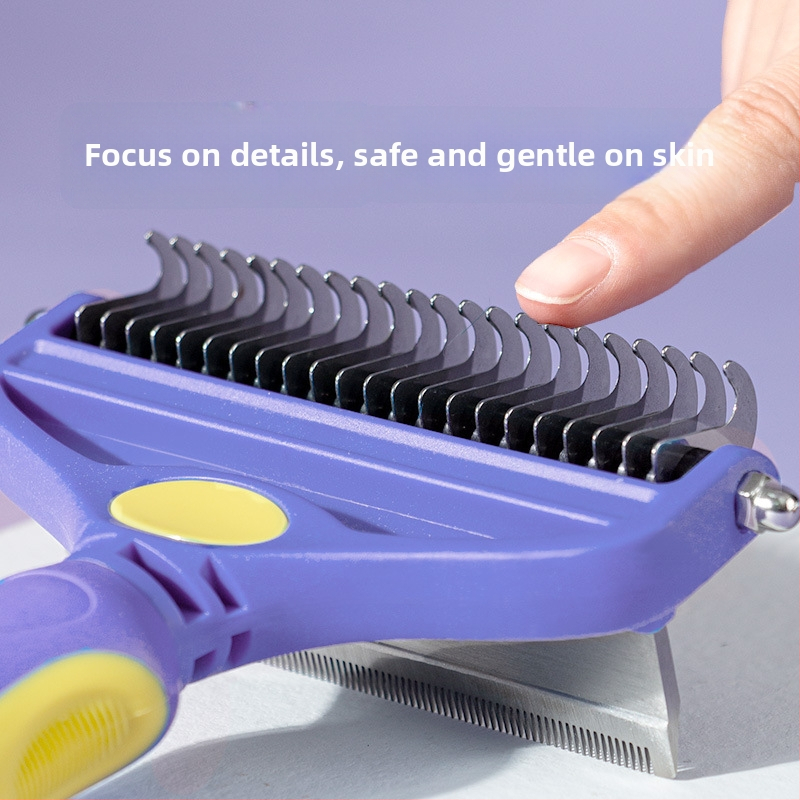 Χτένα-βούρτσα για γάτες – ξεμπλέκει κόμπους και αφαιρεί χαλαρές τρίχες, μάρκα Hippy Dog, συσκευασία: 54 τεμάχια σε μικρό κουτί, 52 τεμάχια σε μεγάλο κουτί