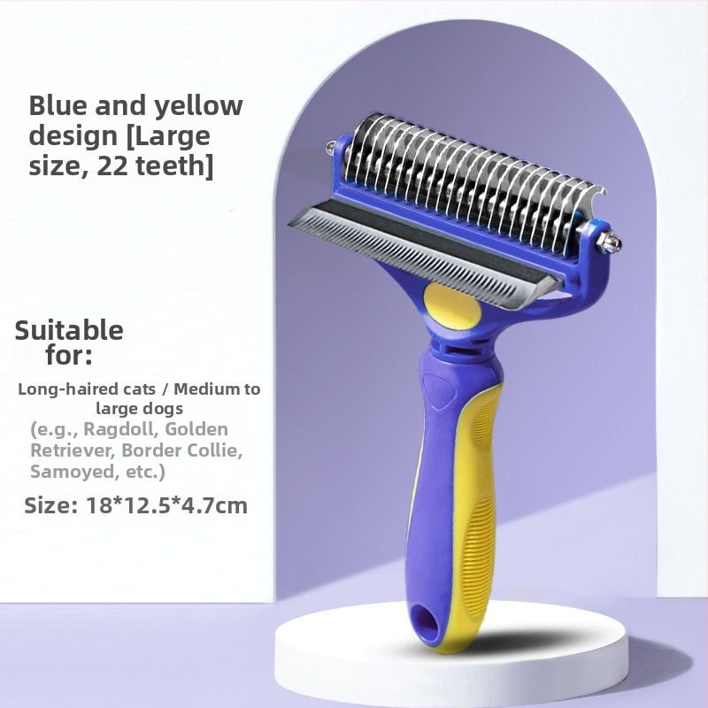 Χτένα-βούρτσα για γάτες – ξεμπλέκει κόμπους και αφαιρεί χαλαρές τρίχες, μάρκα Hippy Dog, συσκευασία: 54 τεμάχια σε μικρό κουτί, 52 τεμάχια σε μεγάλο κουτί