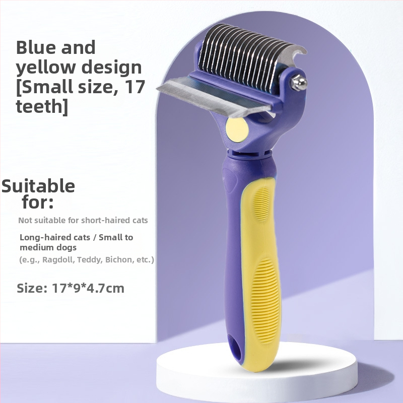Χτένα-βούρτσα για γάτες – ξεμπλέκει κόμπους και αφαιρεί χαλαρές τρίχες, μάρκα Hippy Dog, συσκευασία: 54 τεμάχια σε μικρό κουτί, 52 τεμάχια σε μεγάλο κουτί
