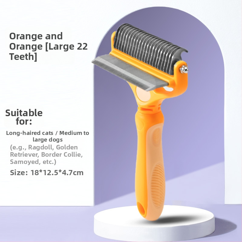 Χτένα-βούρτσα για γάτες – ξεμπλέκει κόμπους και αφαιρεί χαλαρές τρίχες, μάρκα Hippy Dog, συσκευασία: 54 τεμάχια σε μικρό κουτί, 52 τεμάχια σε μεγάλο κουτί