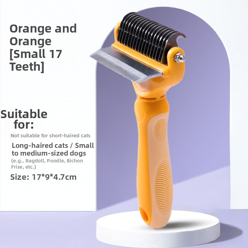 Χτένα-βούρτσα για γάτες – ξεμπλέκει κόμπους και αφαιρεί χαλαρές τρίχες, μάρκα Hippy Dog, συσκευασία: 54 τεμάχια σε μικρό κουτί, 52 τεμάχια σε μεγάλο κουτί
