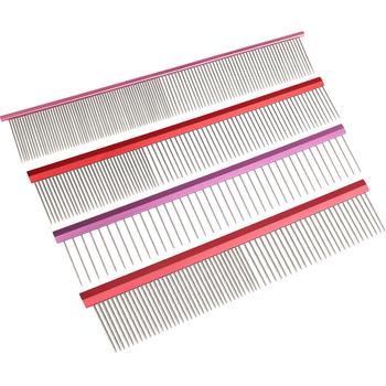 Yingte метален двуфункционален гребен-четка за кучета