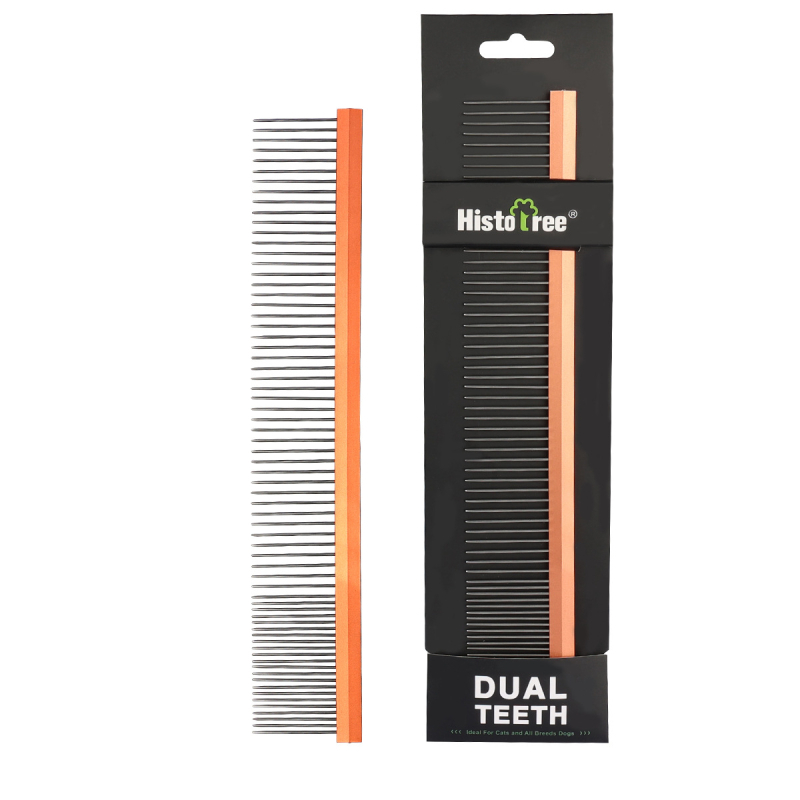 Yingte метален двуфункционален гребен-четка за кучета