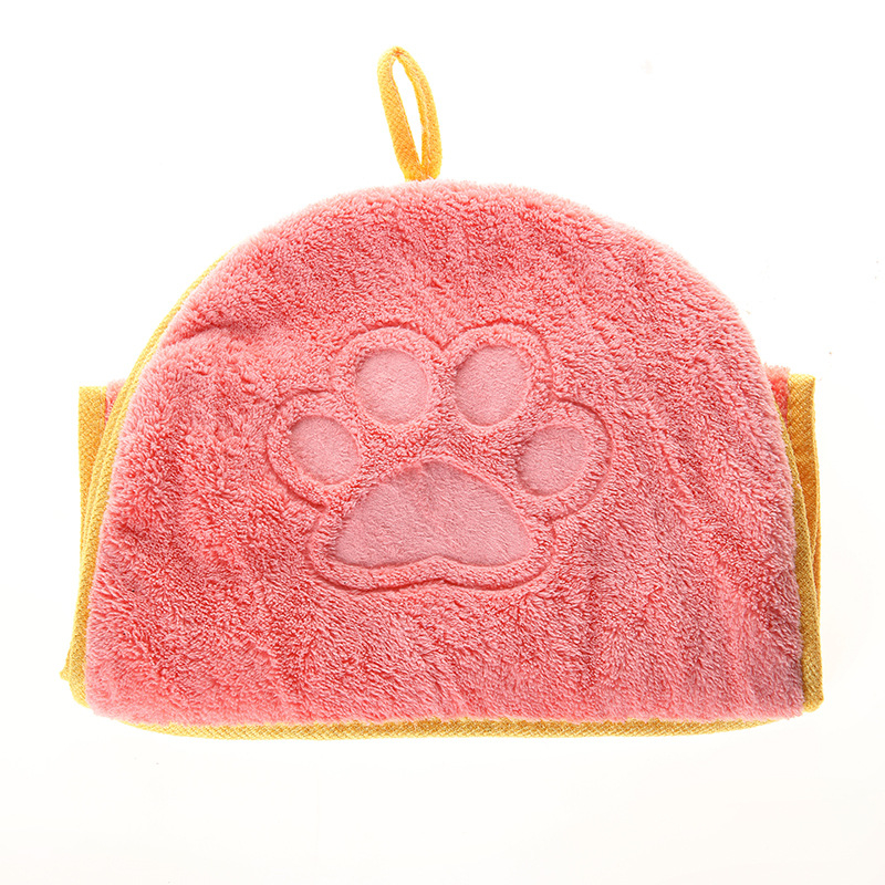 Vreckový štýl osušky na kúpanie pre domáce zvieratá – savé mikrovlákna Coral fleece, značka BAIJIE, pre psa, balenie 100 kusov