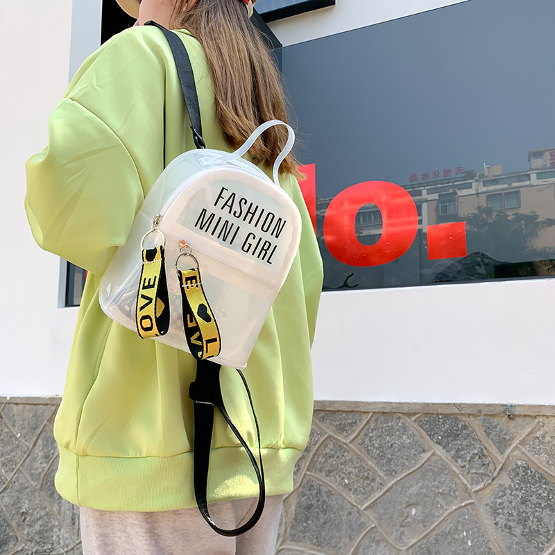 Backpack EVA, prozirni dizajn želatine, kapacitet 36–55 L, vodootporan, protiv krađe, remen s zračnim jastučićem, uspravni kvadratni oblik