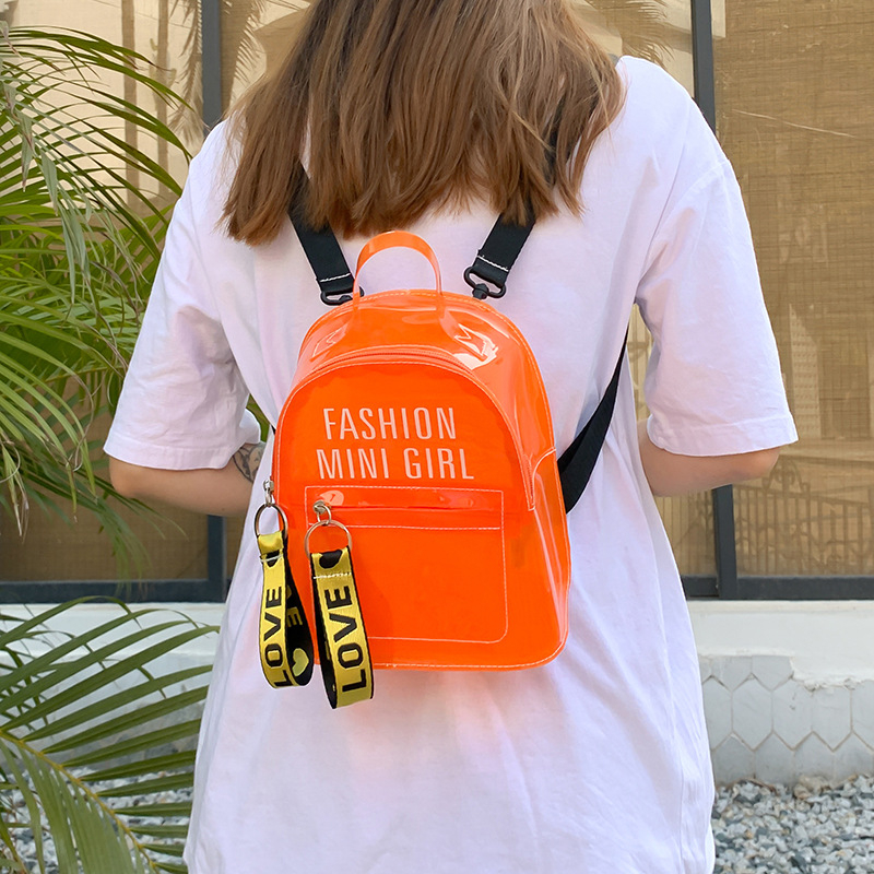 Backpack EVA, prozirni dizajn želatine, kapacitet 36–55 L, vodootporan, protiv krađe, remen s zračnim jastučićem, uspravni kvadratni oblik