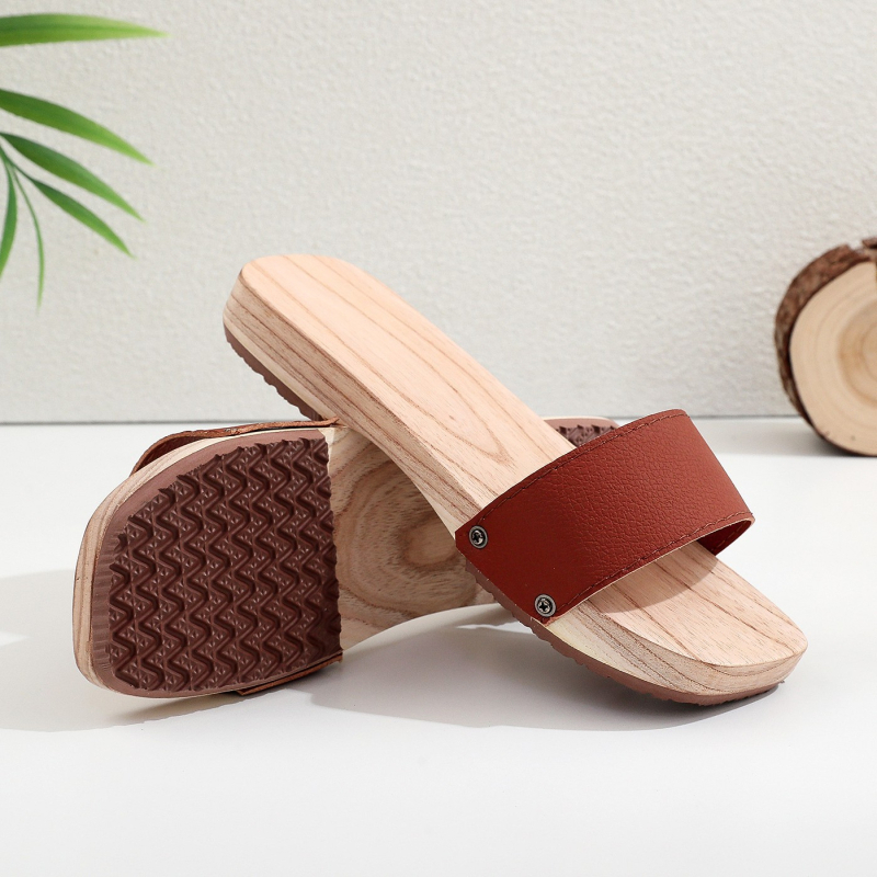 Мъжки ретро сандали с открити пръсти, горна част от изкуствена кожа, подметка EVA, за възраст 18–40 г.