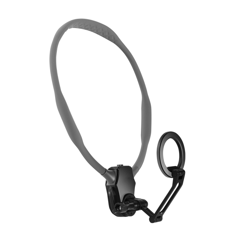 Kg G01-1 Magnetni držač za telefon oko vrata za akcijske kamere Insta360/GoPro — silikon, ABS i cinkova legura, opće namjene, uključuje magnetski nosač, špagica protiv gubitka i upute za uporabu