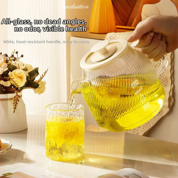 Stikla veselības tējas kanna ar vāku un tējas filtru, modelis Hm-709, tilpums ≤1 L, 220 V, 500–1000 W