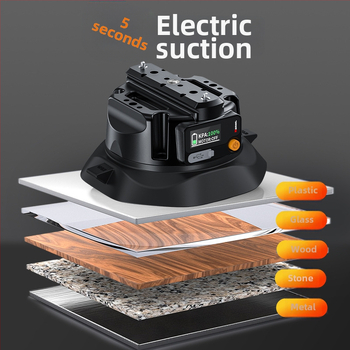 MAMEN Univerzálny automobilový držiak na telefón a akčnú kameru – elektrická vákuová podložka, hliníková zliatina + nylon