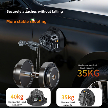 MAMEN Univerzálny automobilový držiak na telefón a akčnú kameru – elektrická vákuová podložka, hliníková zliatina + nylon