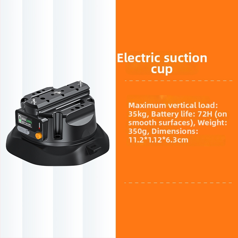 MAMEN Univerzálny automobilový držiak na telefón a akčnú kameru – elektrická vákuová podložka, hliníková zliatina + nylon