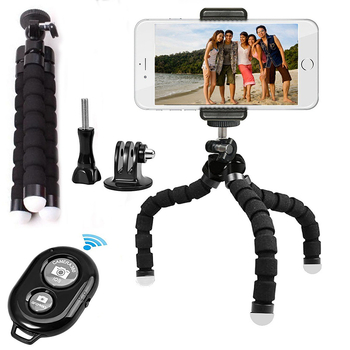 CN-5 Τριπόδος για Κάμερες Δράσης με Bluetooth Απομακρυσμένο, Κλιπ για Τηλέφωνο και Κράτημα Σχοινιού; Συμβατό με GoPro, Insta360, DJI, Xiaoyi Yi, Sony και άλλες κάμερες δράσης