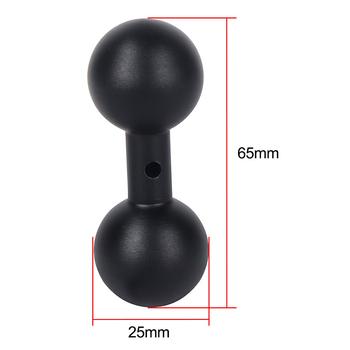 Alumínium ötvözetű motorkerékpártelefon navigációs tartó, 20 mm-es fej 17 mm-es kettős gömbfej