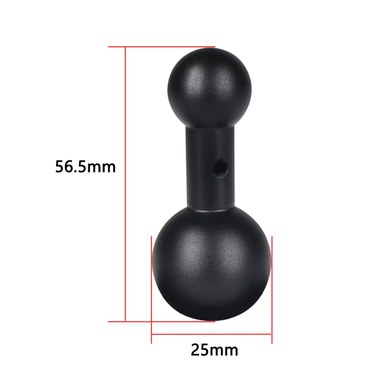 Alumínium ötvözetű motorkerékpártelefon navigációs tartó, 20 mm-es fej 17 mm-es kettős gömbfej