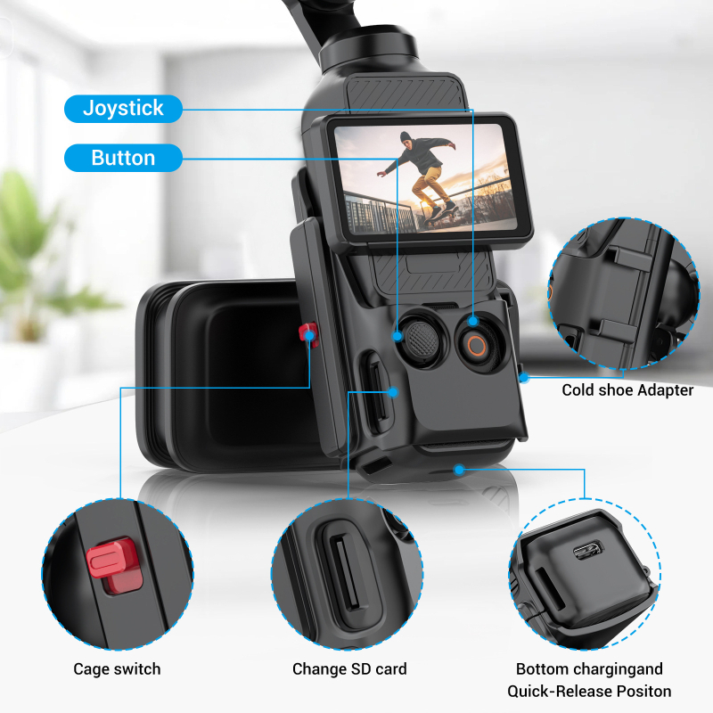 Univerzalni klip za ruksak GoPro s magnetskim držačem — lagani držač kamere, kompatibilan s GoPro, Insta360, DJI i pametnim telefonima | silikon + ABS + PC | PK03