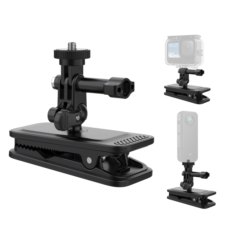 Univerzalni klip za ruksak GoPro s magnetskim držačem — lagani držač kamere, kompatibilan s GoPro, Insta360, DJI i pametnim telefonima | silikon + ABS + PC | PK03