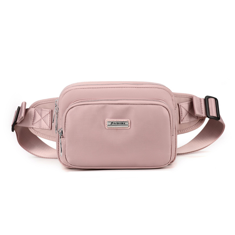 Ženska chest bag, mali crossbody ruksak, najlon, ulični stil, zatvarač, poliester podstava, unutarnje pretince: pretinac sa zatvaračem, pretinac za telefon, pretinac s dvostrukim zatvaranjem