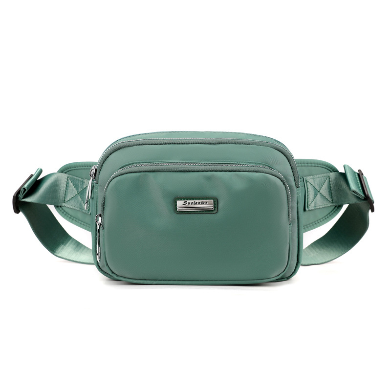 Ženska chest bag, mali crossbody ruksak, najlon, ulični stil, zatvarač, poliester podstava, unutarnje pretince: pretinac sa zatvaračem, pretinac za telefon, pretinac s dvostrukim zatvaranjem