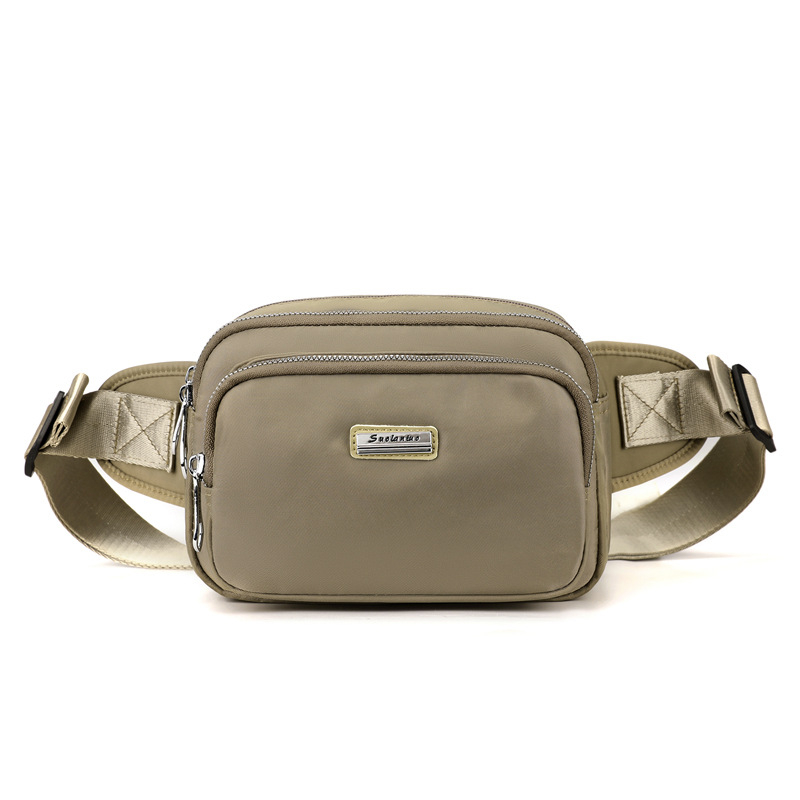 Ženska chest bag, mali crossbody ruksak, najlon, ulični stil, zatvarač, poliester podstava, unutarnje pretince: pretinac sa zatvaračem, pretinac za telefon, pretinac s dvostrukim zatvaranjem