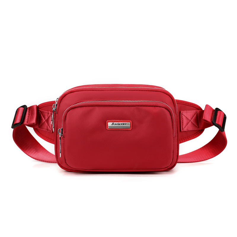 Ženska chest bag, mali crossbody ruksak, najlon, ulični stil, zatvarač, poliester podstava, unutarnje pretince: pretinac sa zatvaračem, pretinac za telefon, pretinac s dvostrukim zatvaranjem